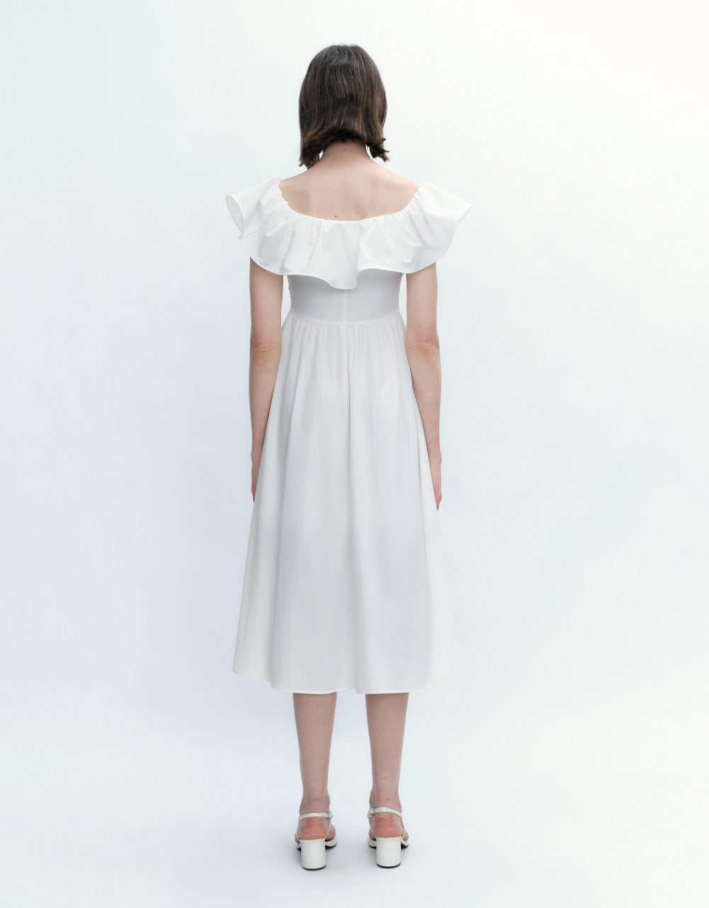 Ruffle Off-Shoulder Skater Dress