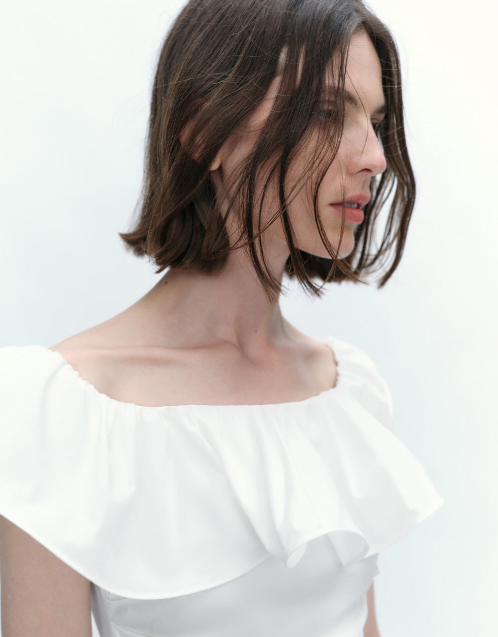 Ruffle Off-Shoulder Skater Dress
