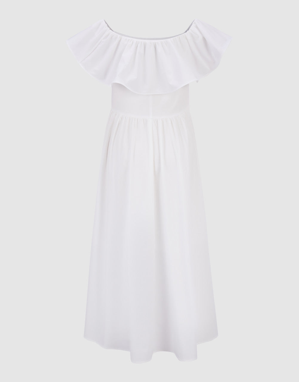 Ruffle Off-Shoulder Skater Dress