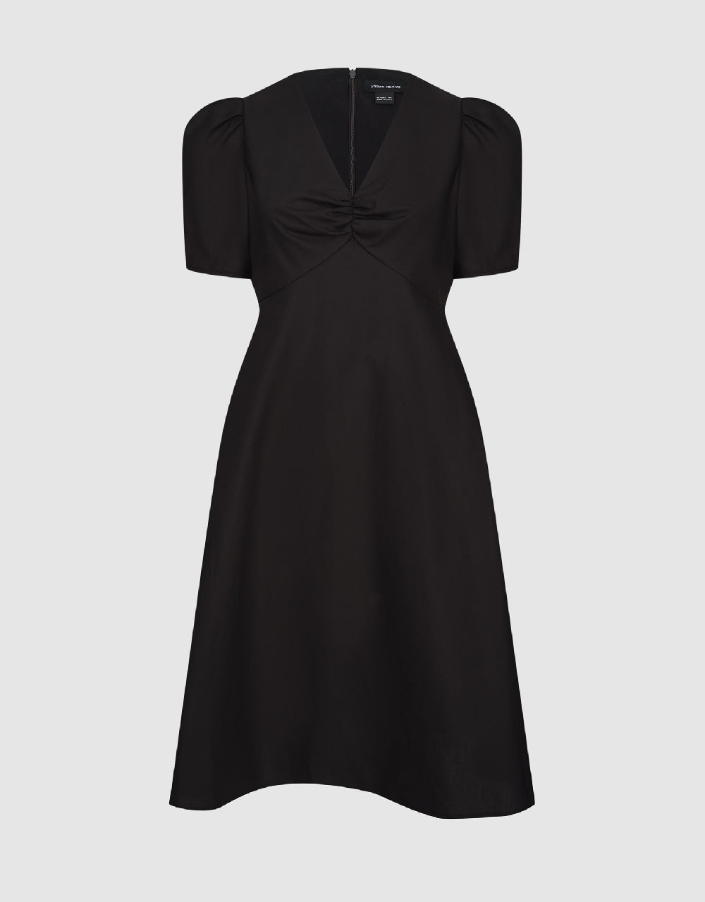 Short Sleeve V-Neck Skinny-Fit Dress