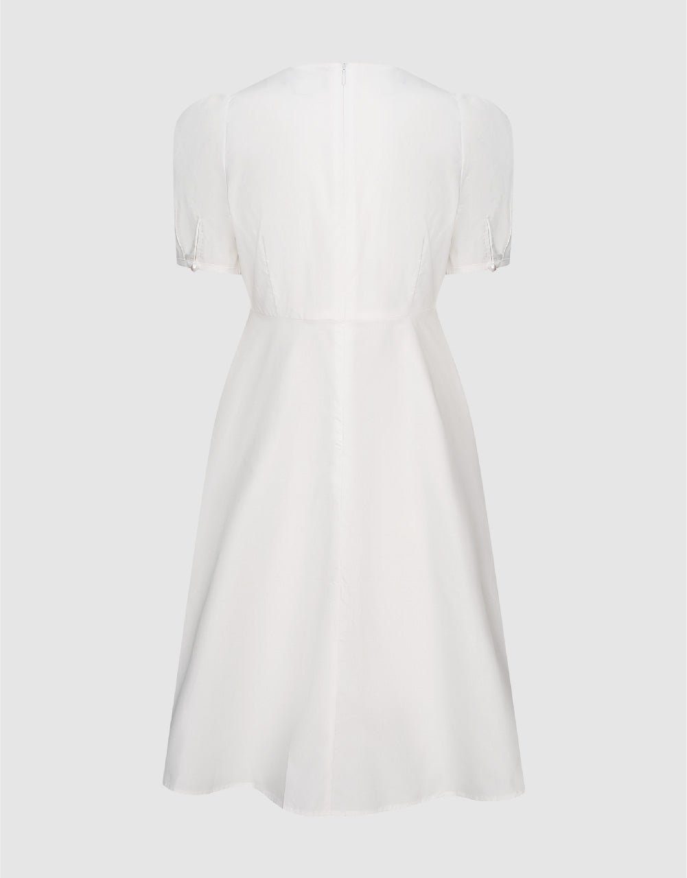 Short Sleeve V-Neck Skinny-Fit Dress