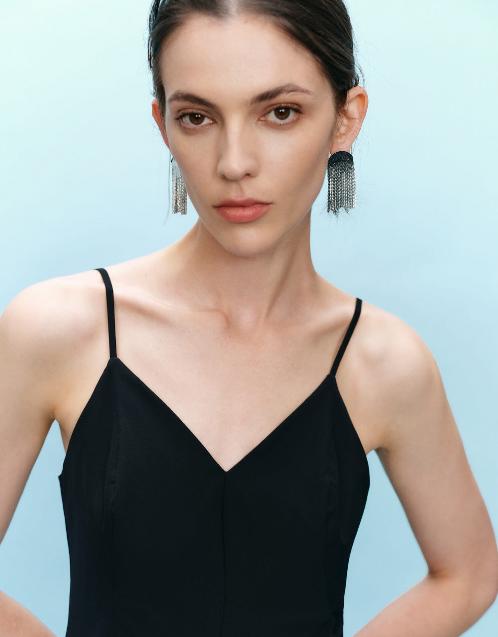 Sleeveless V-Neck A-Line Dress