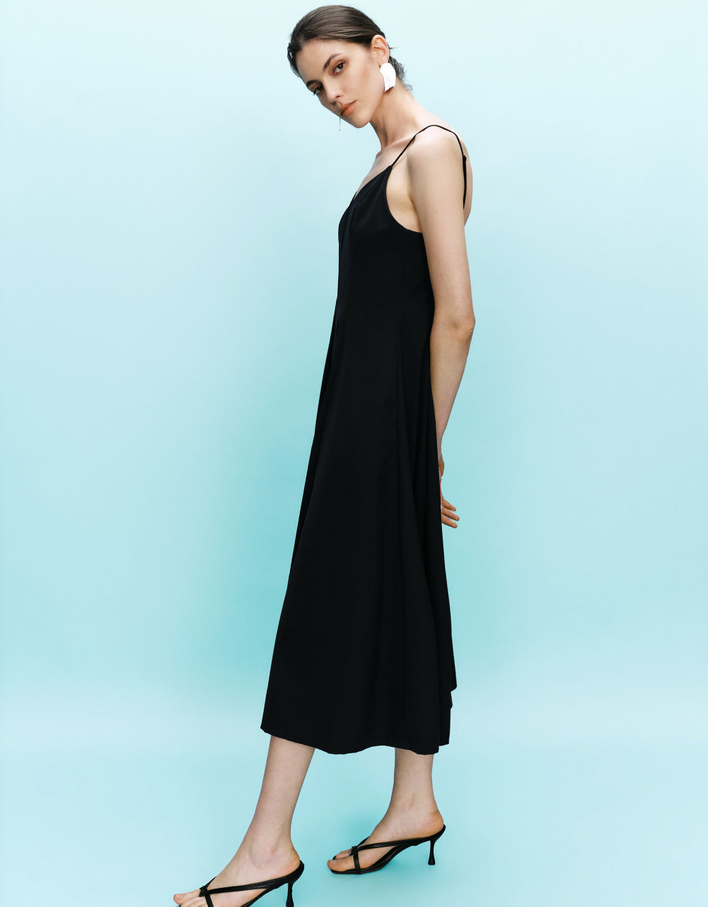 Sleeveless V-Neck A-Line Dress