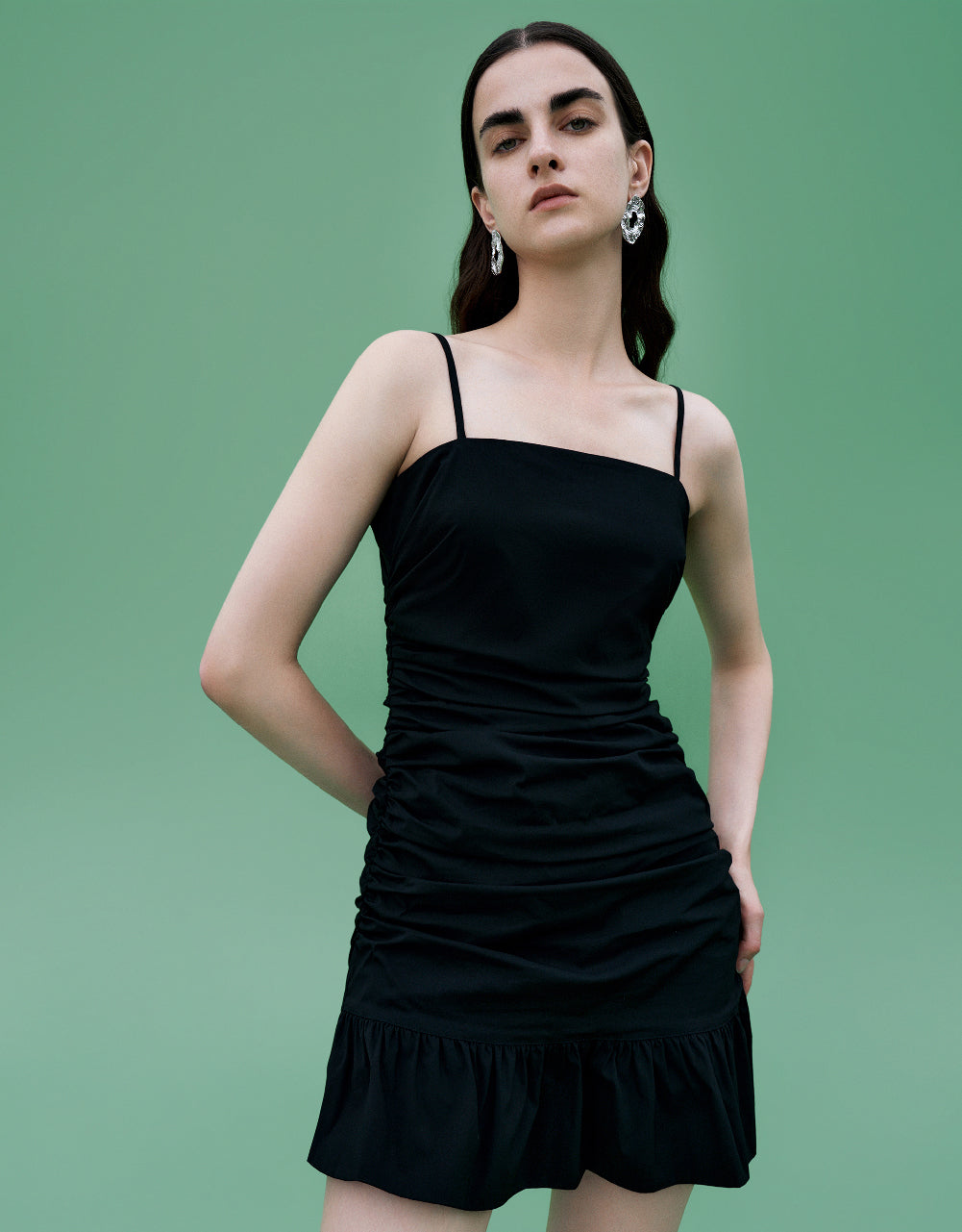 Ruched Skinny Cami Dress