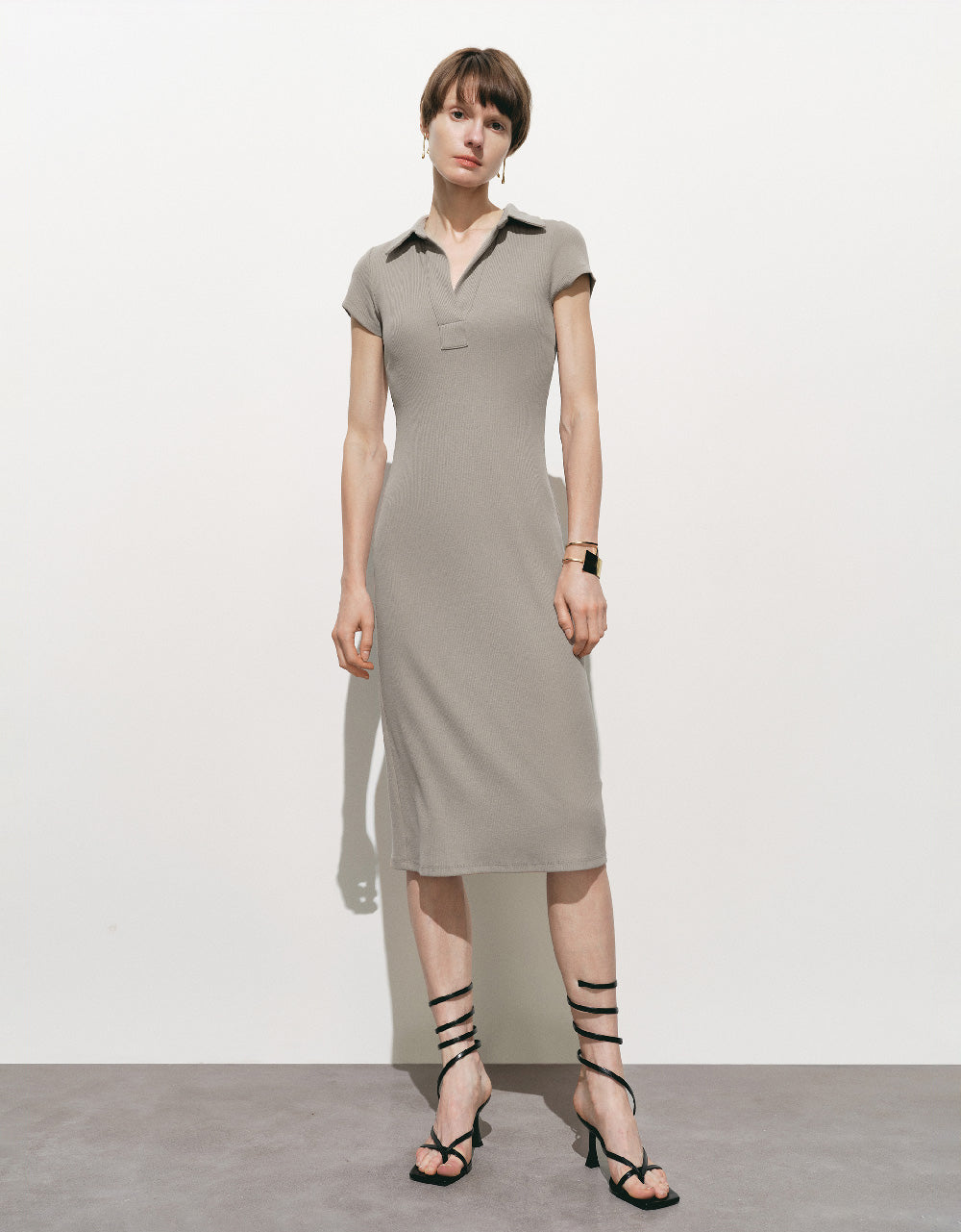 Lapel Skinny Dress