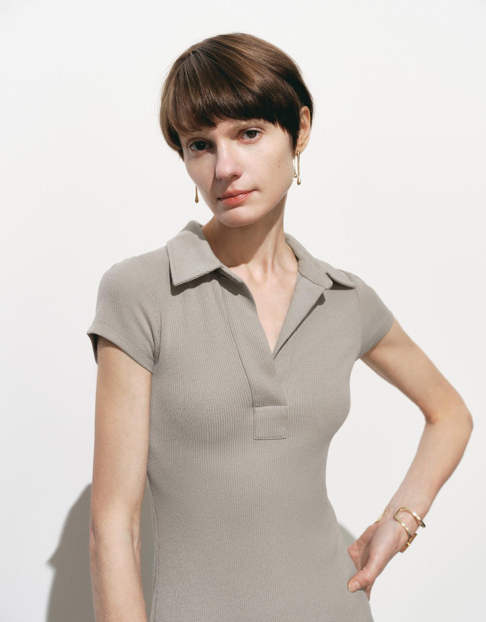 Lapel Skinny Dress