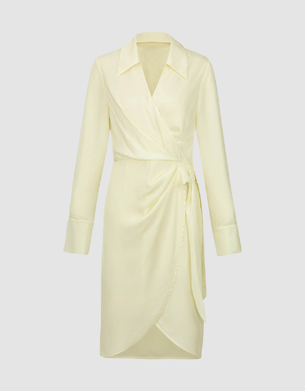 Surplice Front Straight Dress