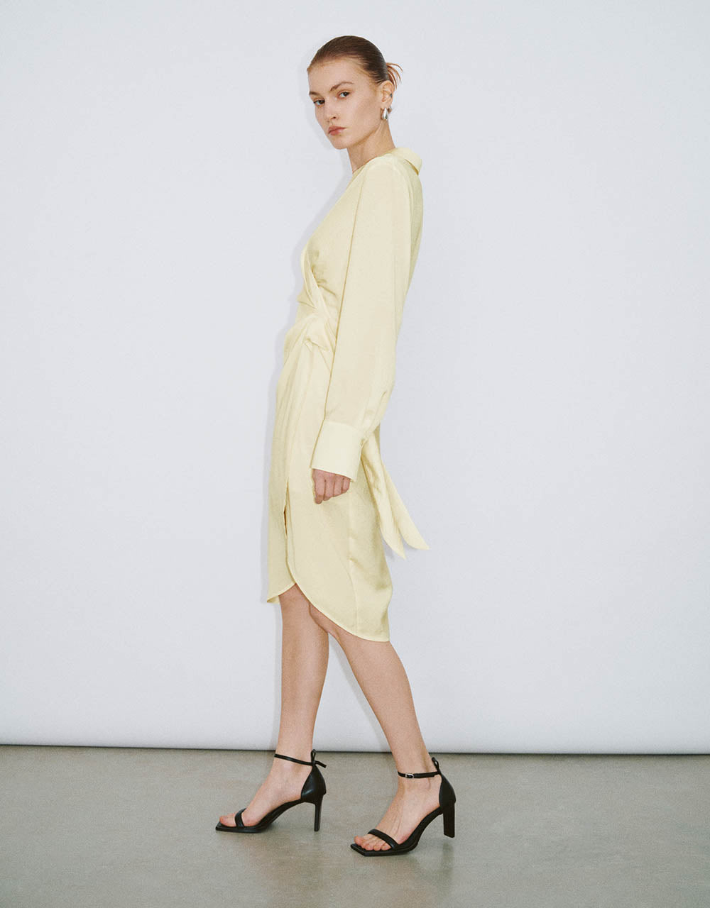 Surplice Front Straight Dress