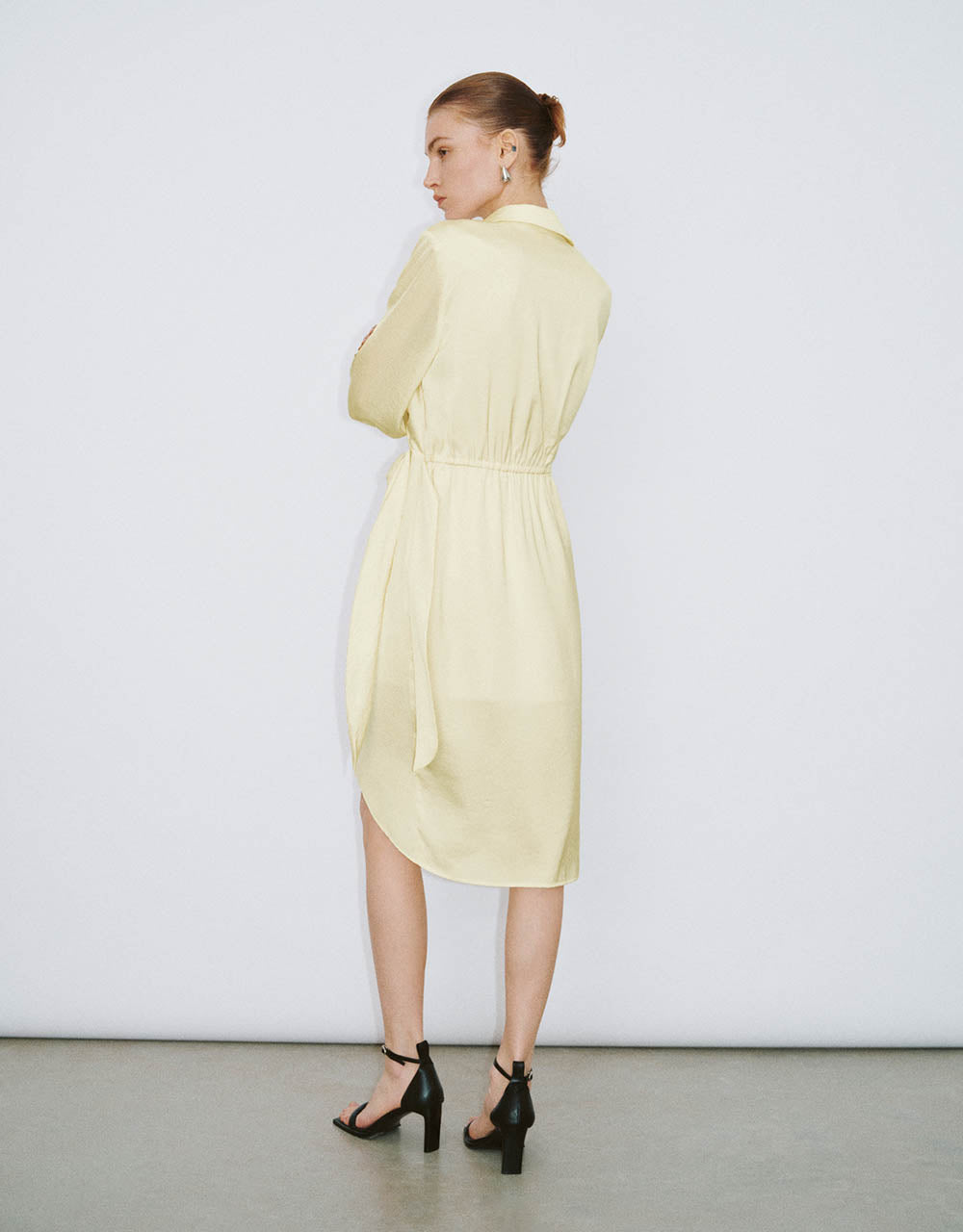 Surplice Front Straight Dress