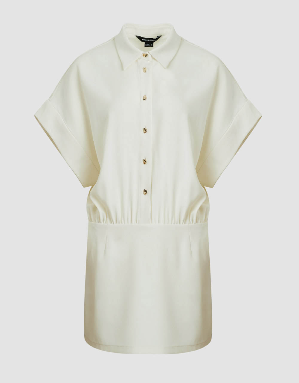 Dolman Sleeve Straight Shirt Dress