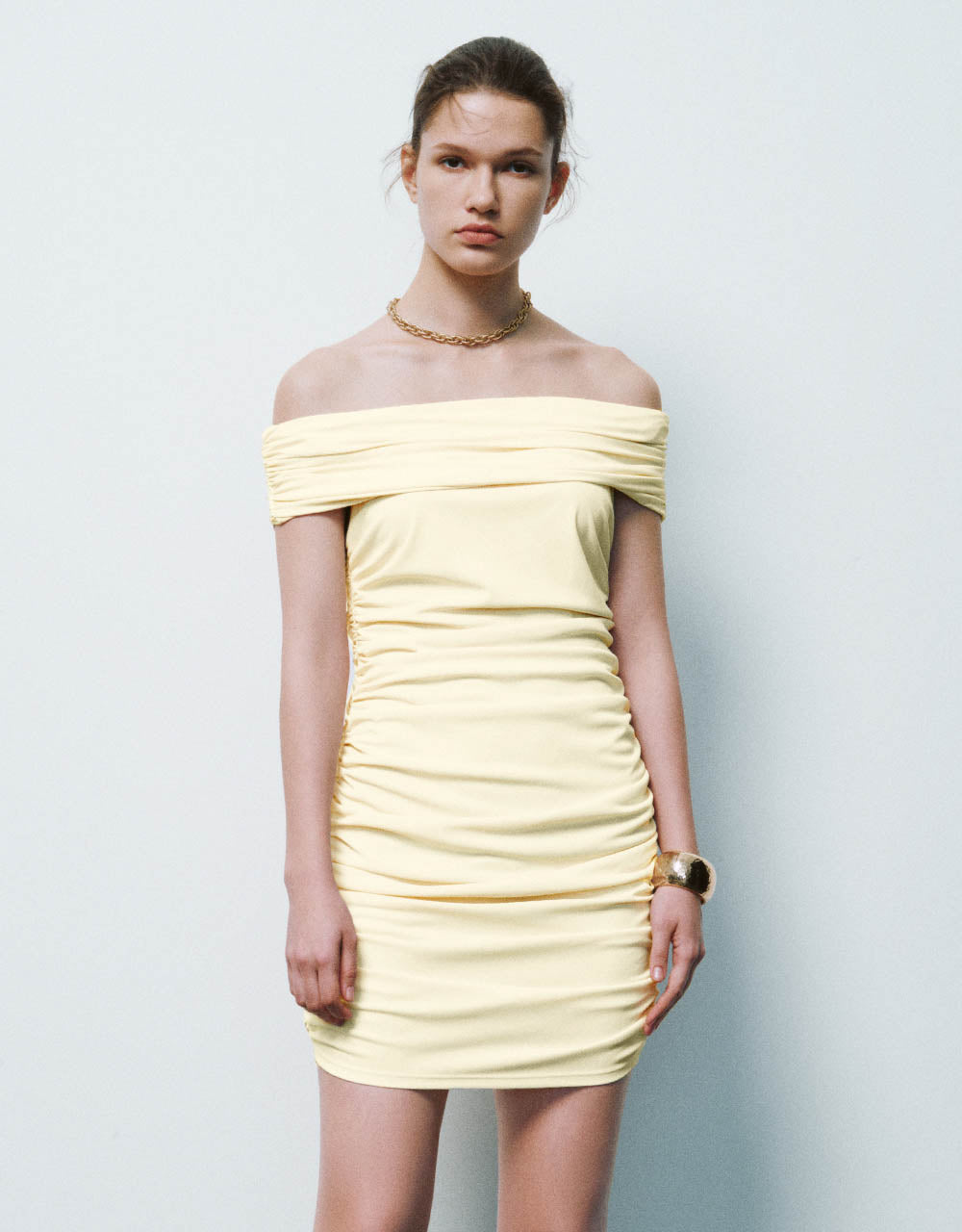Off-Shoulder Skinny Tube Dress