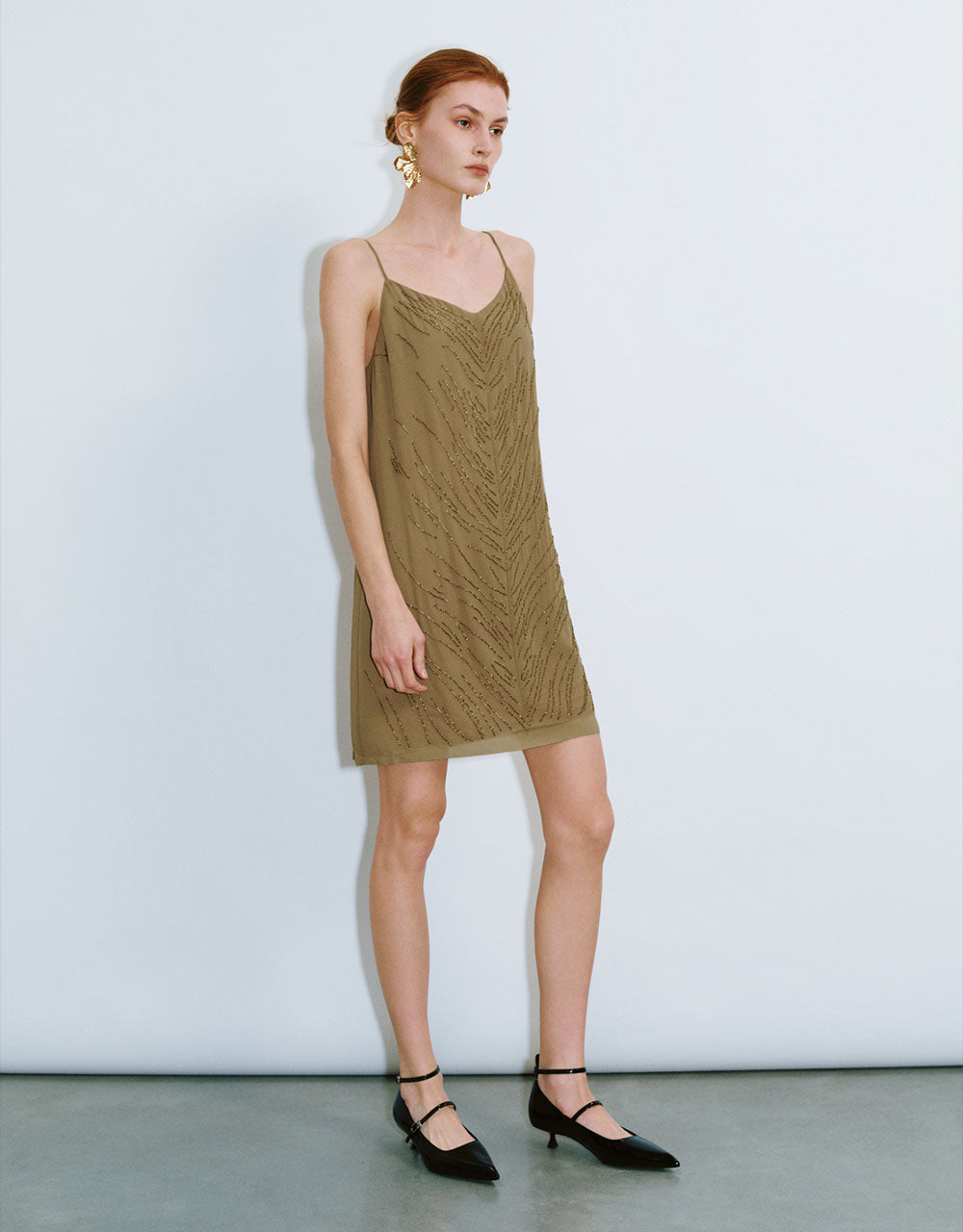 V-Neck Skinny Cami Dress