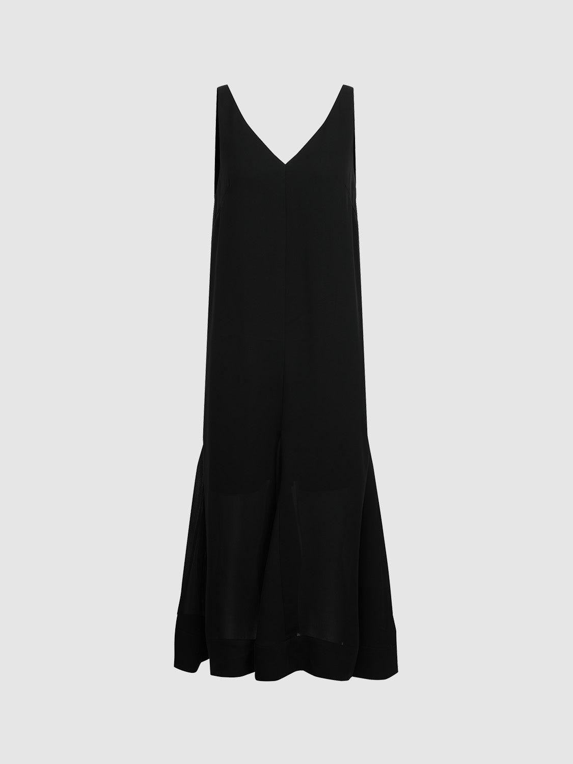 Sleeveless V Neck Straight Dress