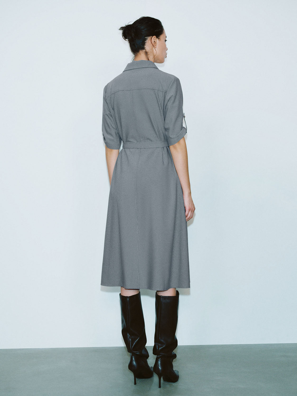 Shirt Collar Straight Dresses