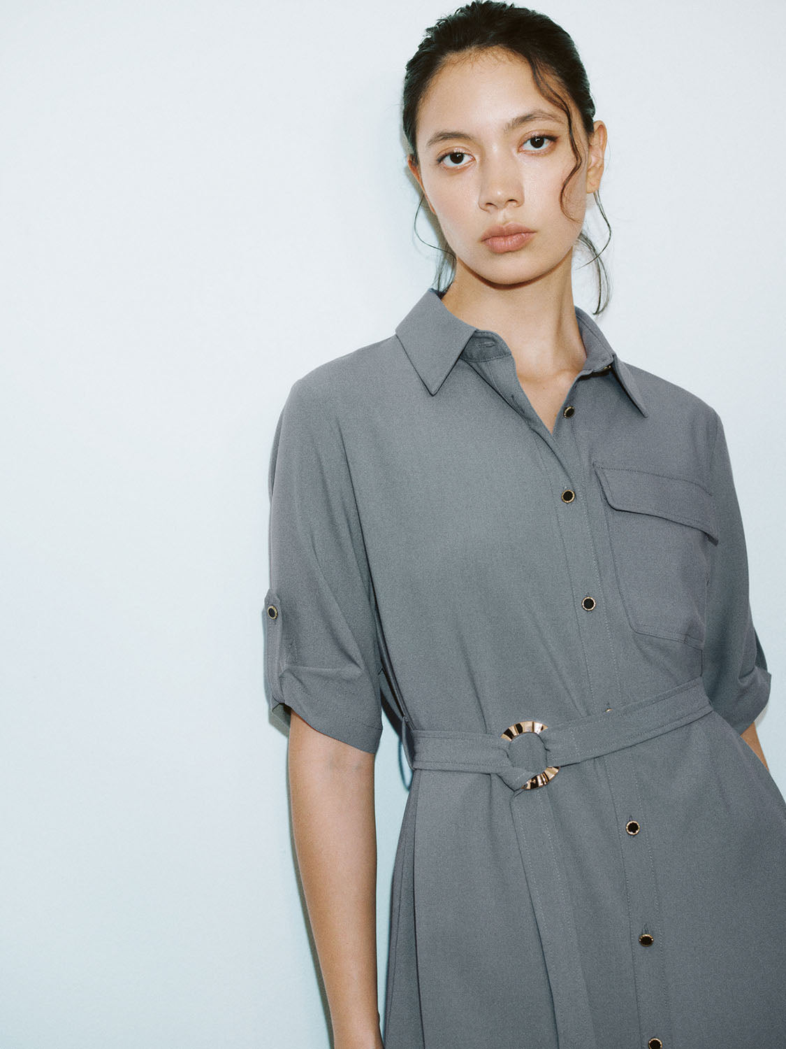 Shirt Collar Straight Dresses