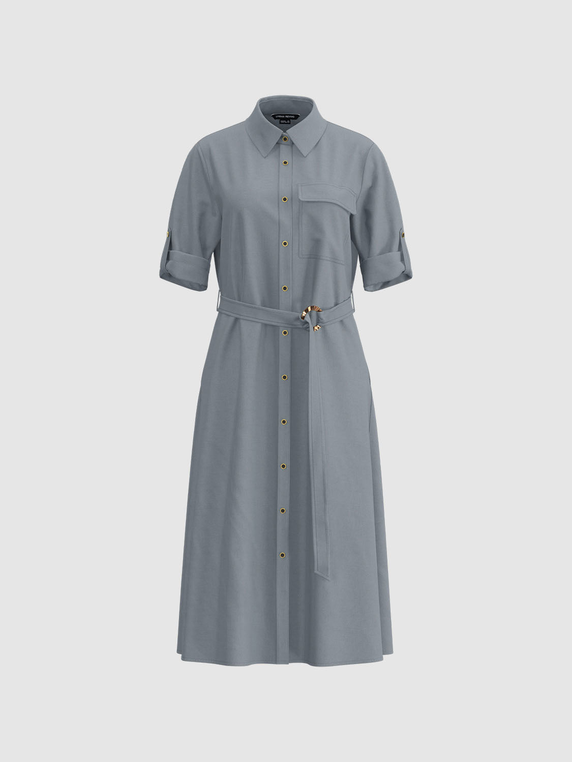 Shirt Collar Straight Dresses