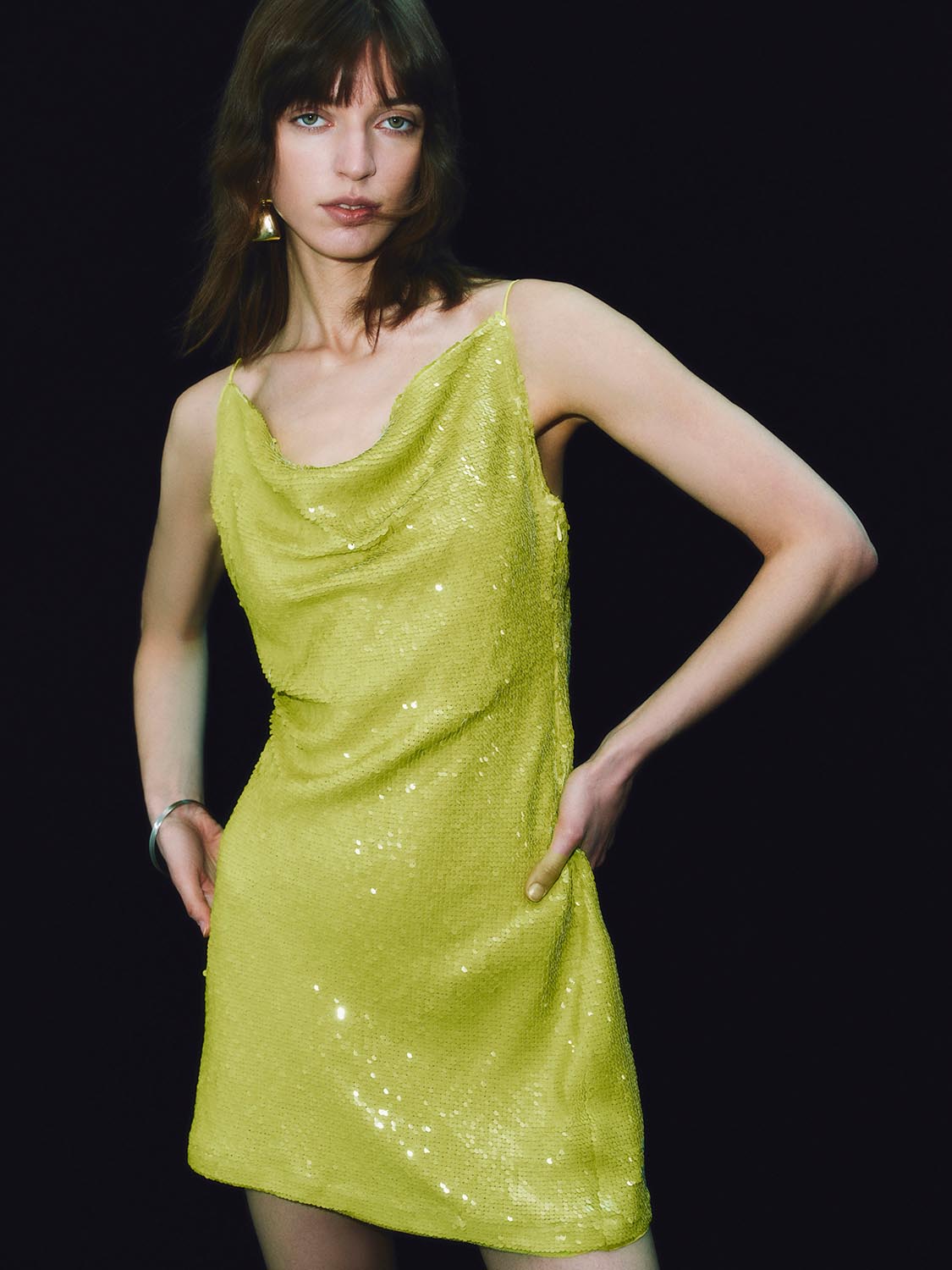 Sequin Cami A-Line Dresses