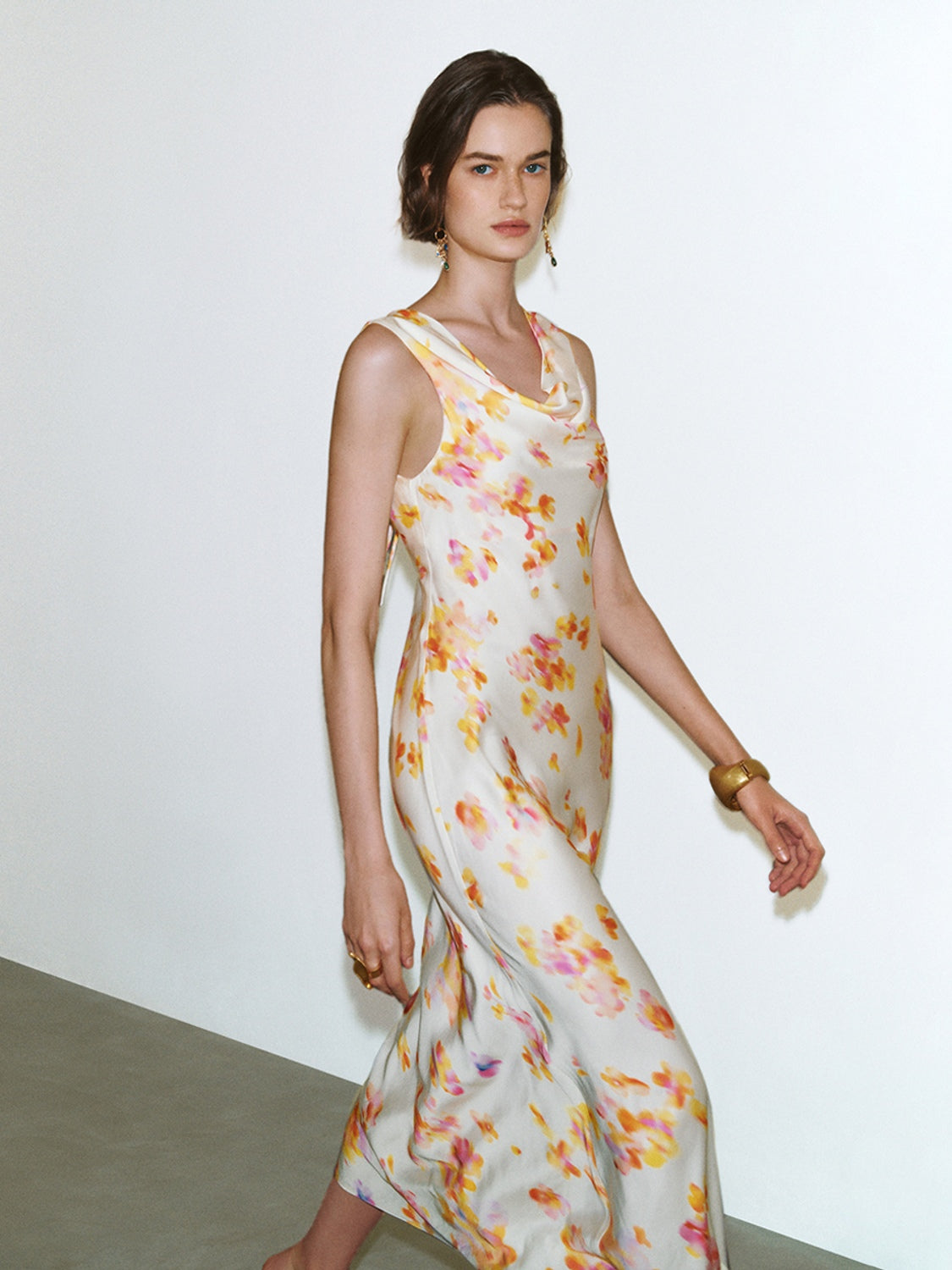 Floral Skinny-Fit Dresses