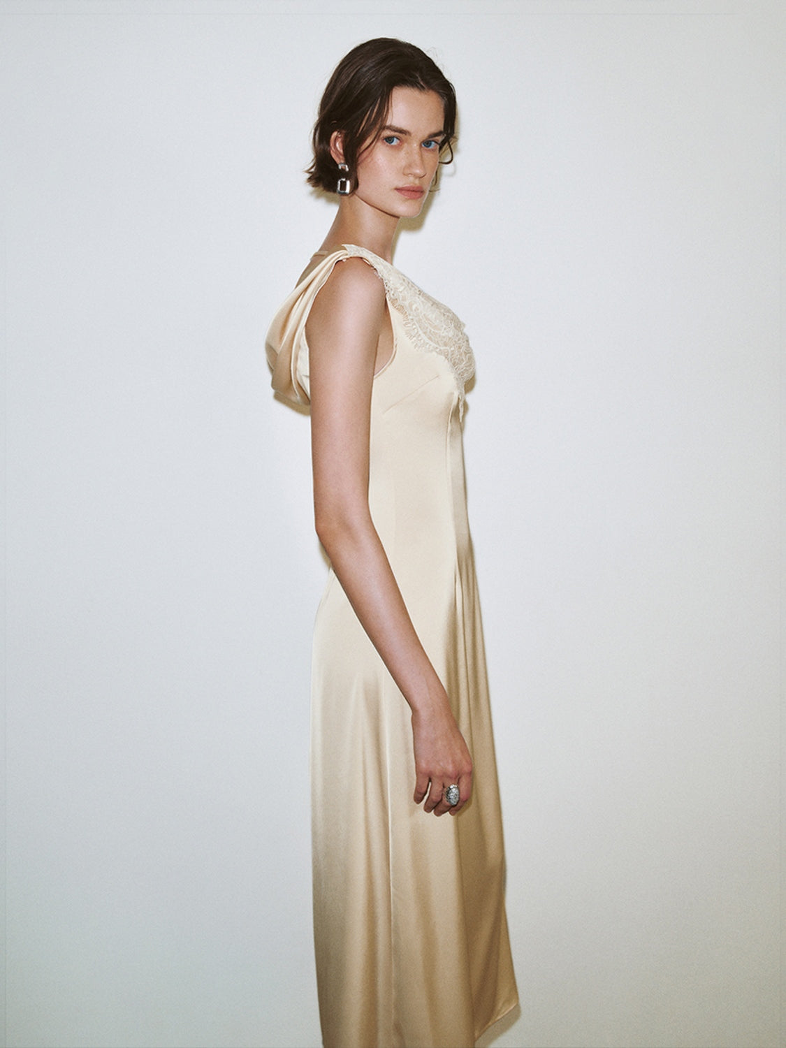 Cowl Neck A-Line Dresses