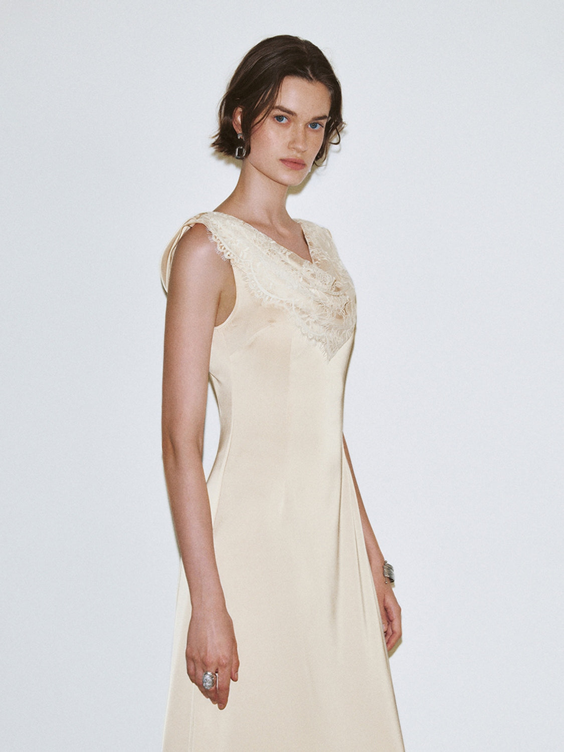 Cowl Neck A-Line Dresses