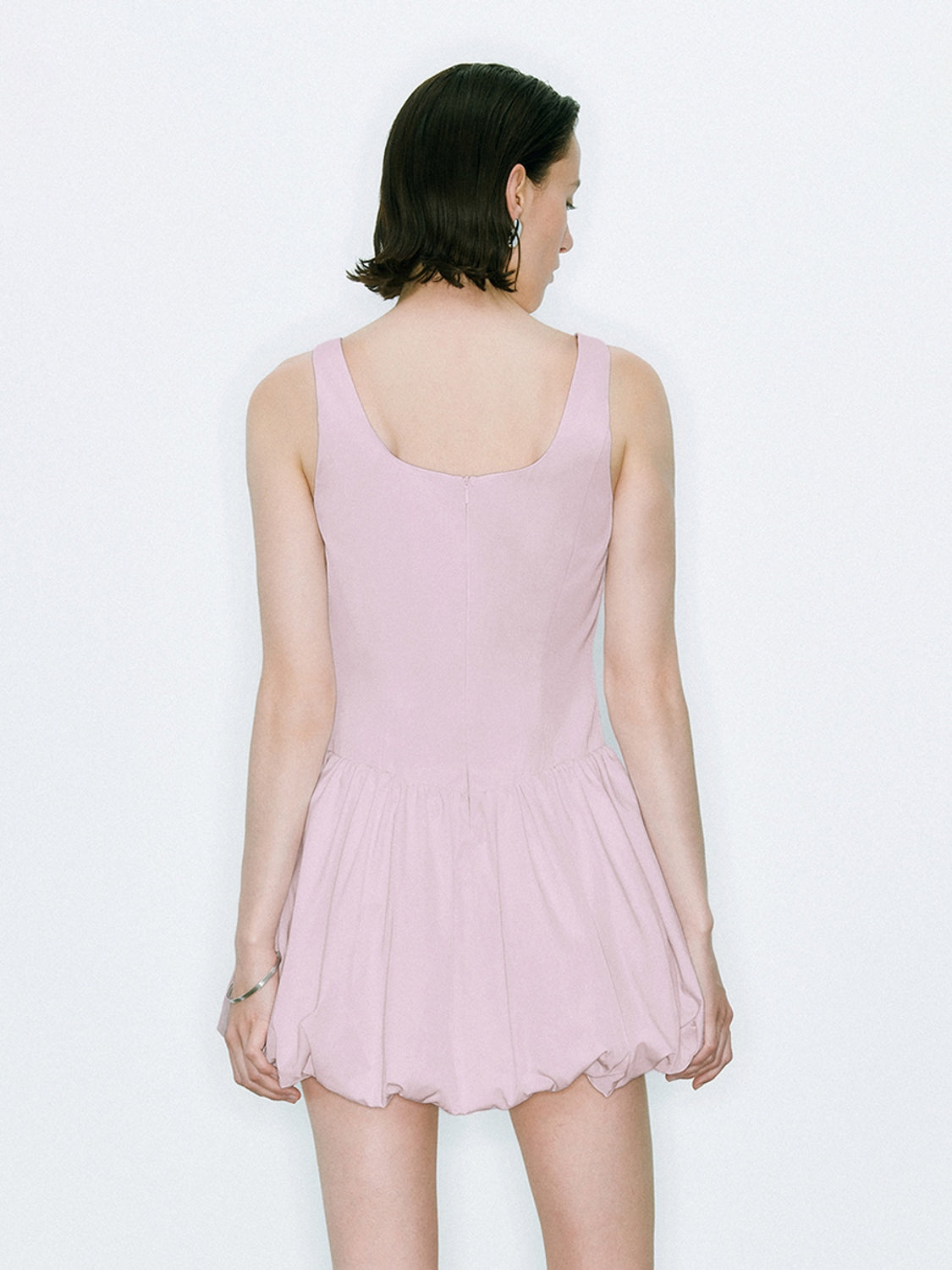 Square Collar A-Line Mini Dresses