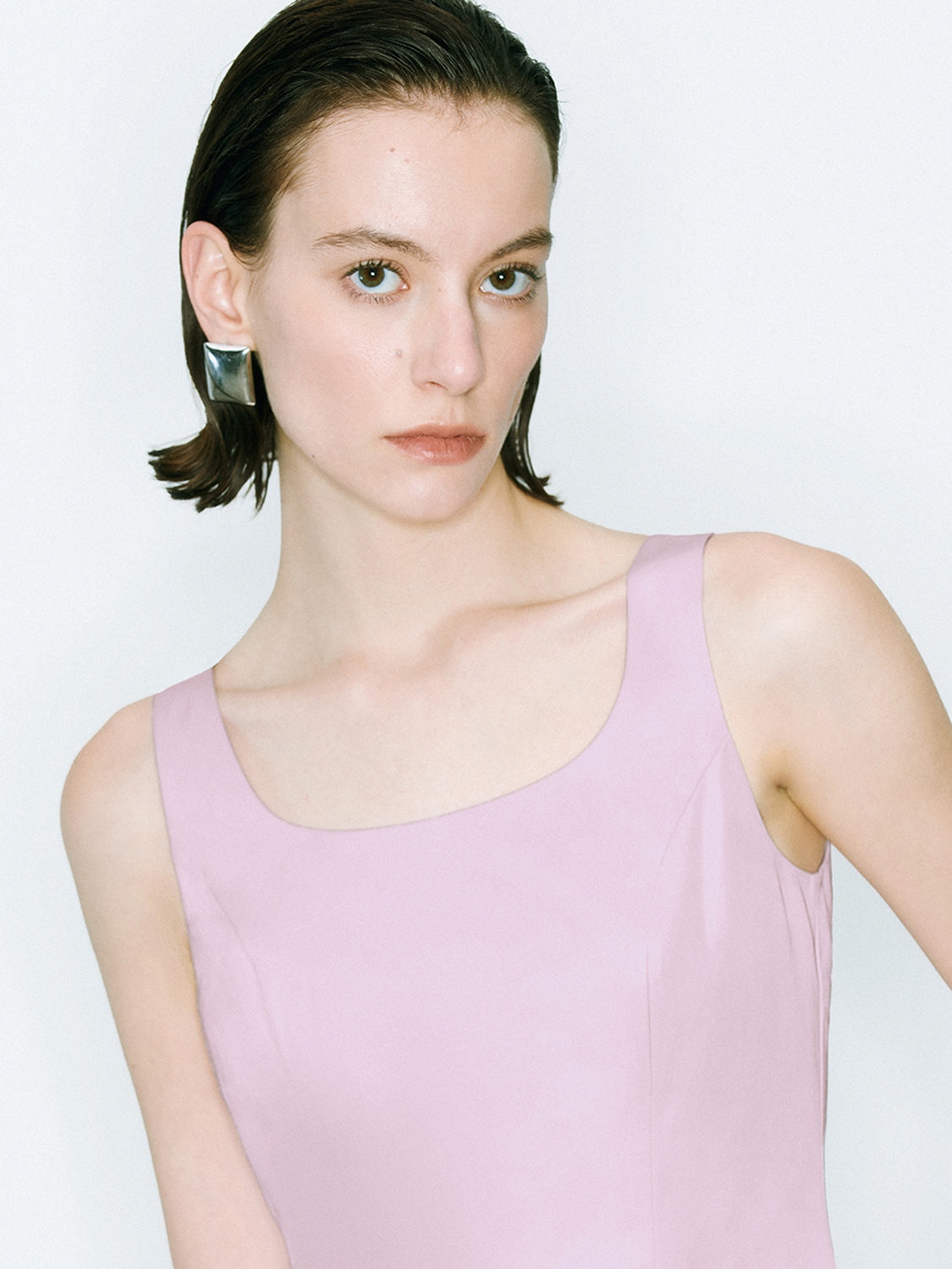 Square Collar A-Line Mini Dresses