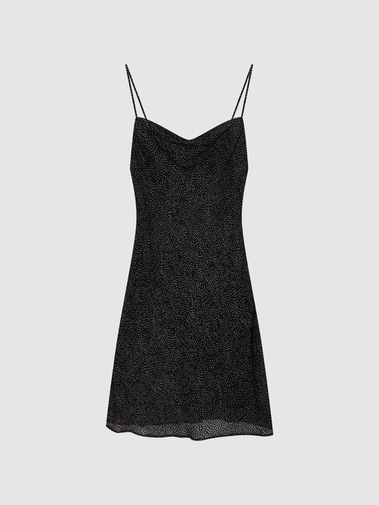 V-Neck Spaghetti Strap Midi Dress