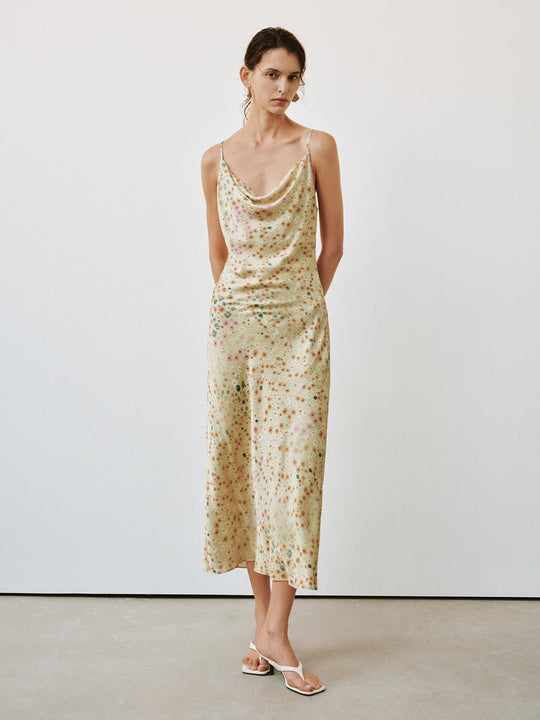 Strappy Printed Skinny-Fit Maxi Dresses