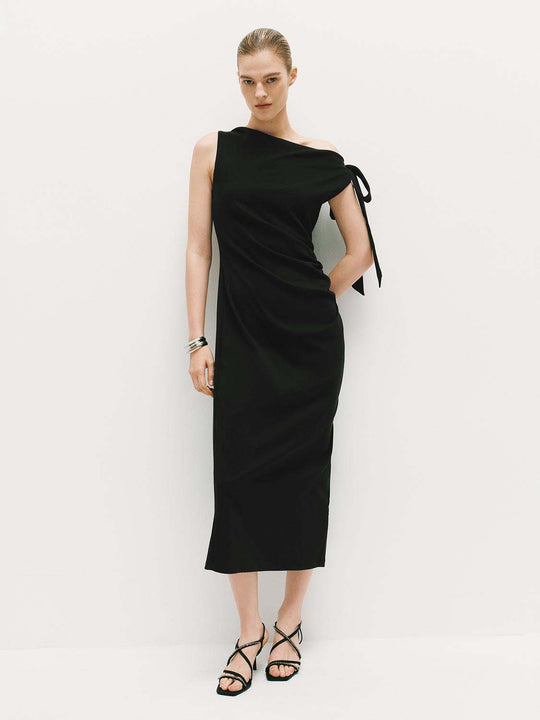 Cotton Blend Non Stretch Medium Thickness Dress