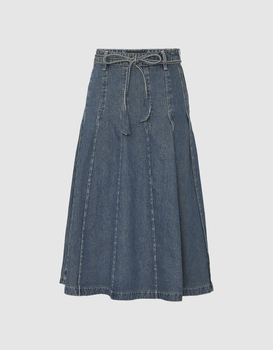 A-Line Denim Skirt