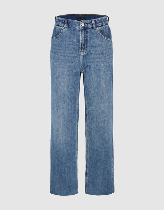 Raw Hem Jeans