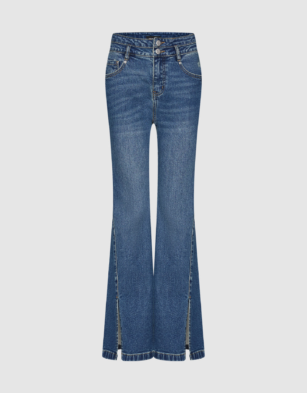 Split Hem Flare Jeans