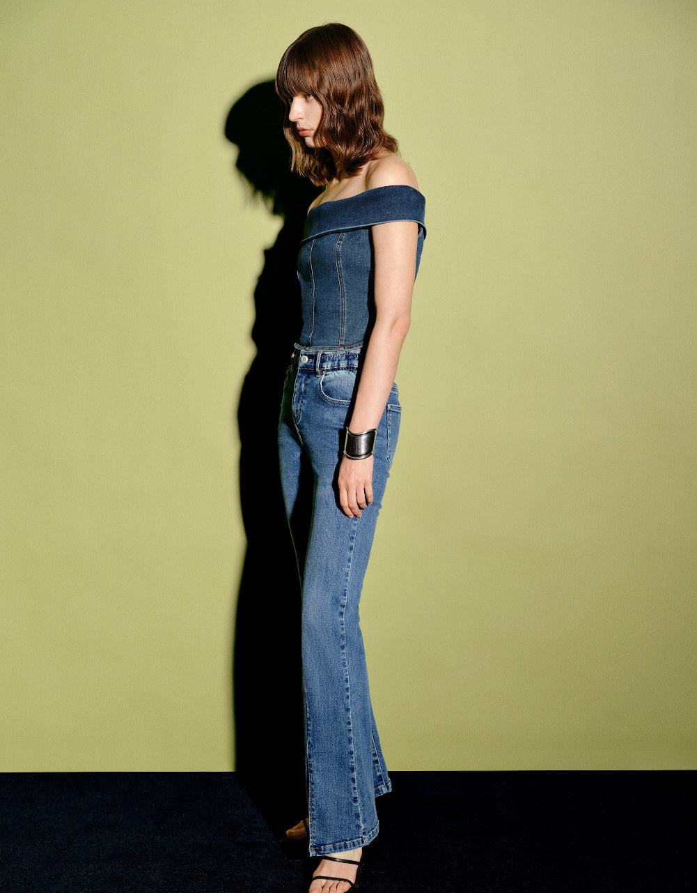 Split Hem Flare Jeans