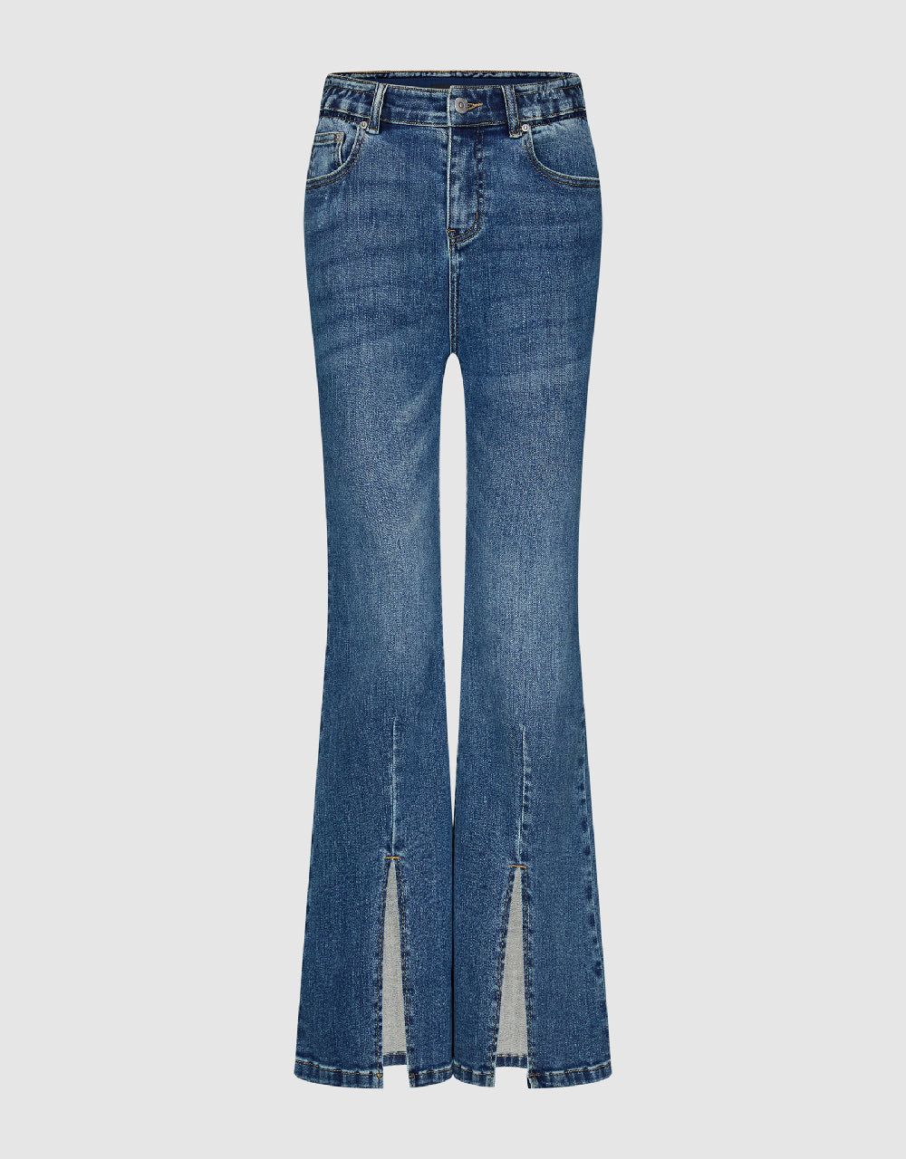 Split Hem Flare Jeans