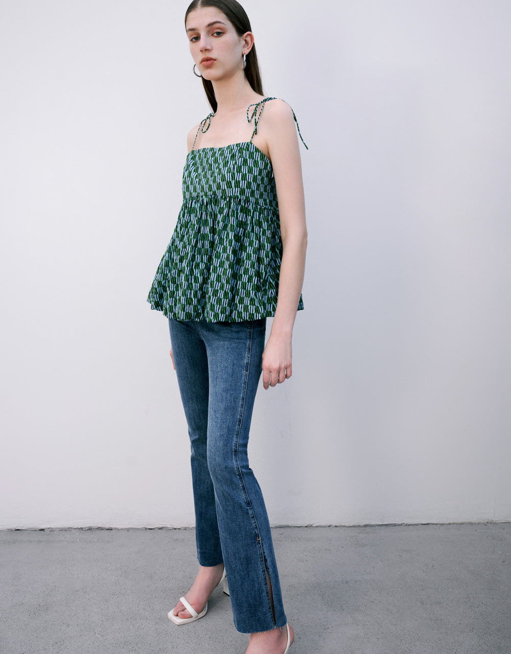 Split Hem Flare Jeans