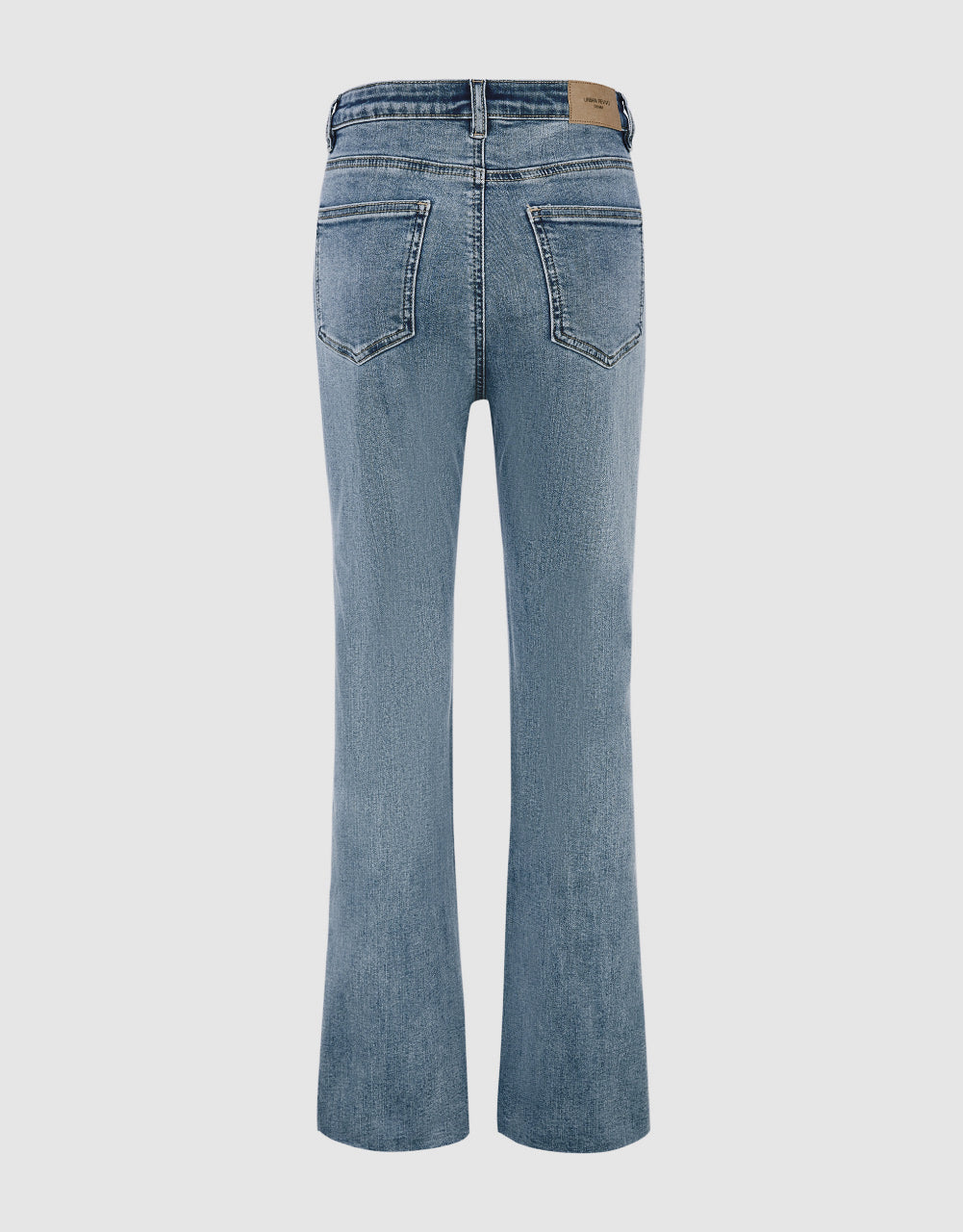 Raw Hem Flare Jeans
