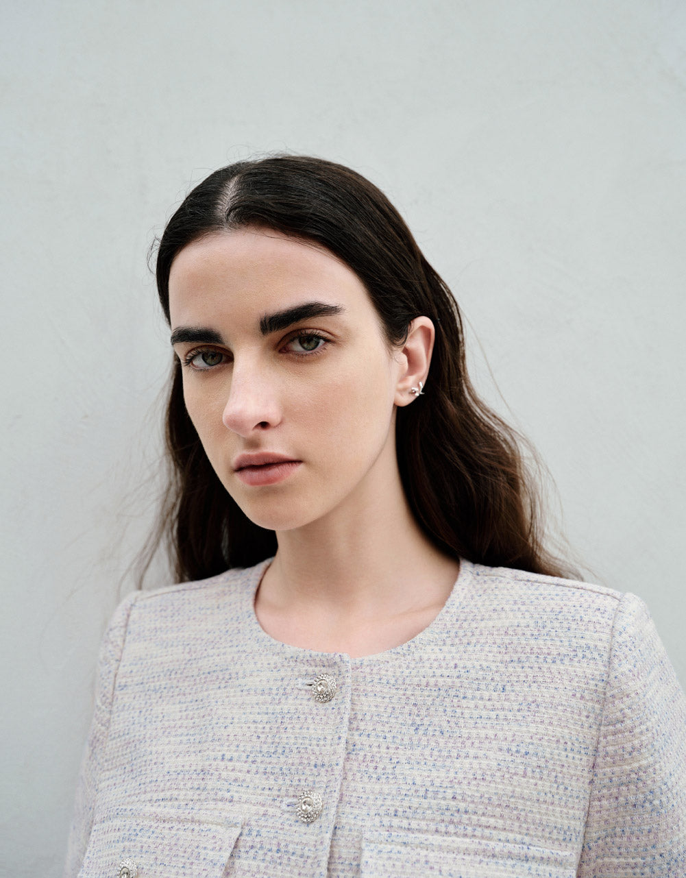 Tweed Denim Jacket