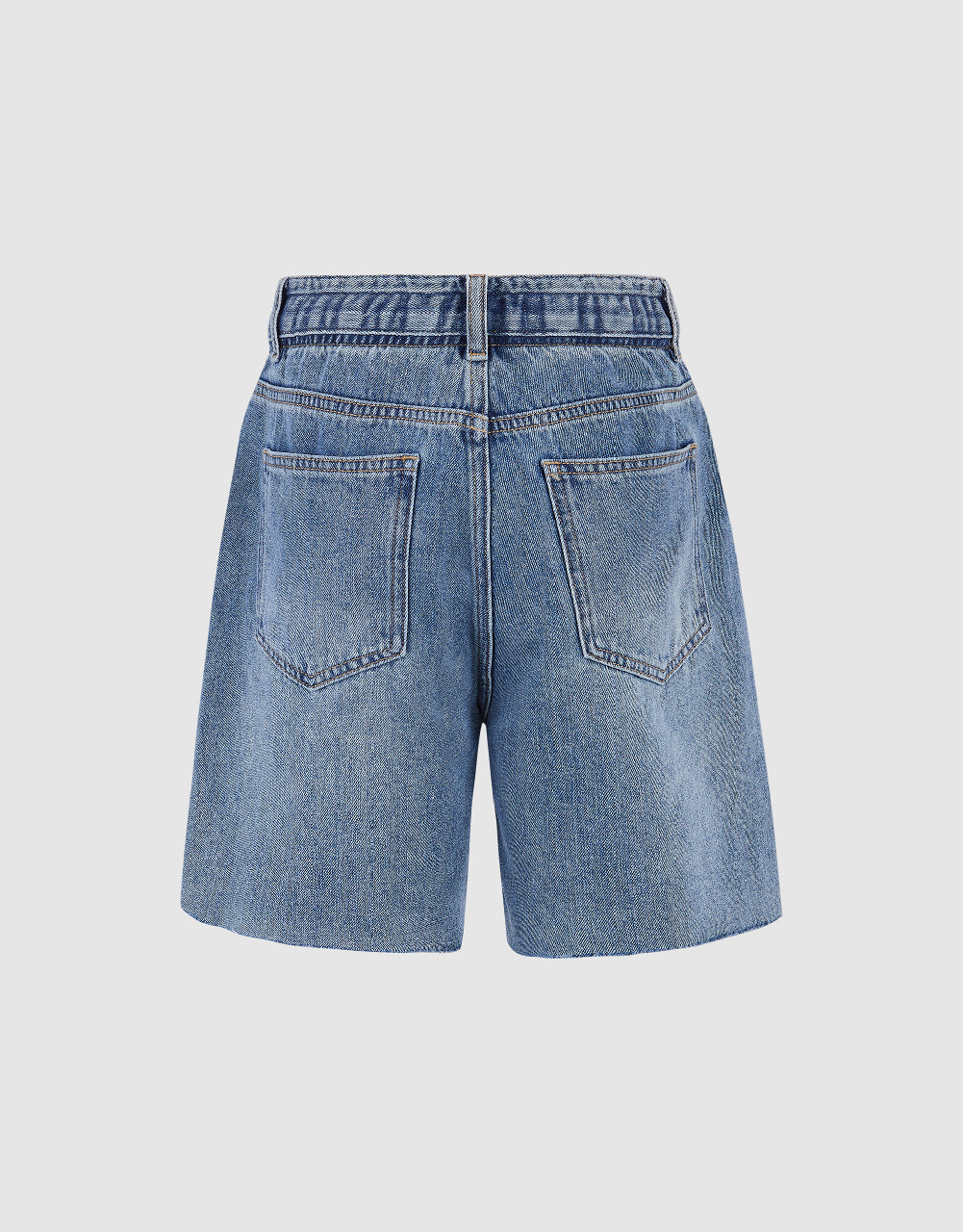 Raw Hem Denim Shorts