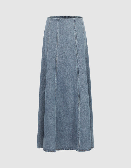 A-Line Denim Skirt