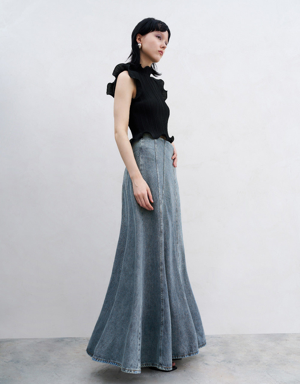 A-Line Denim Skirt