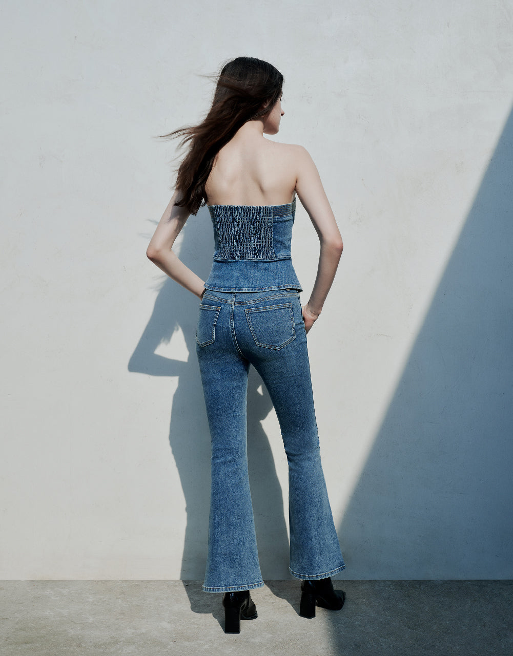 Split Hem Flare Jeans