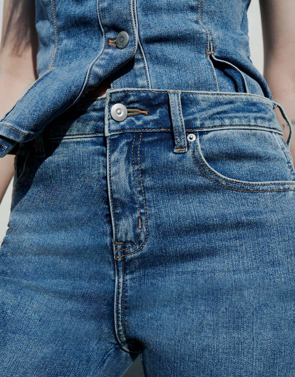 Split Hem Flare Jeans