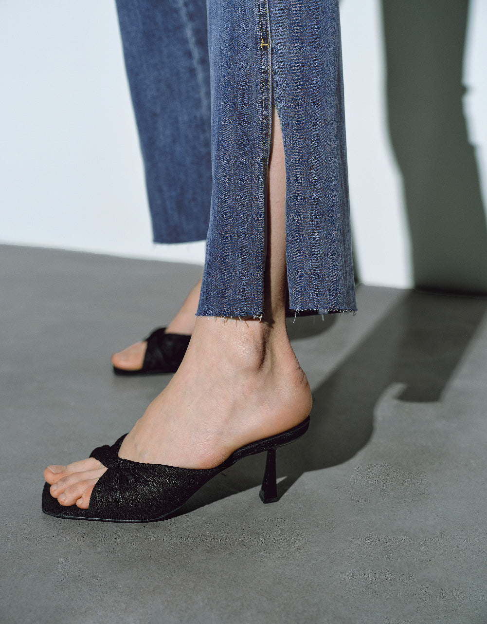Split Hem Flare Jeans