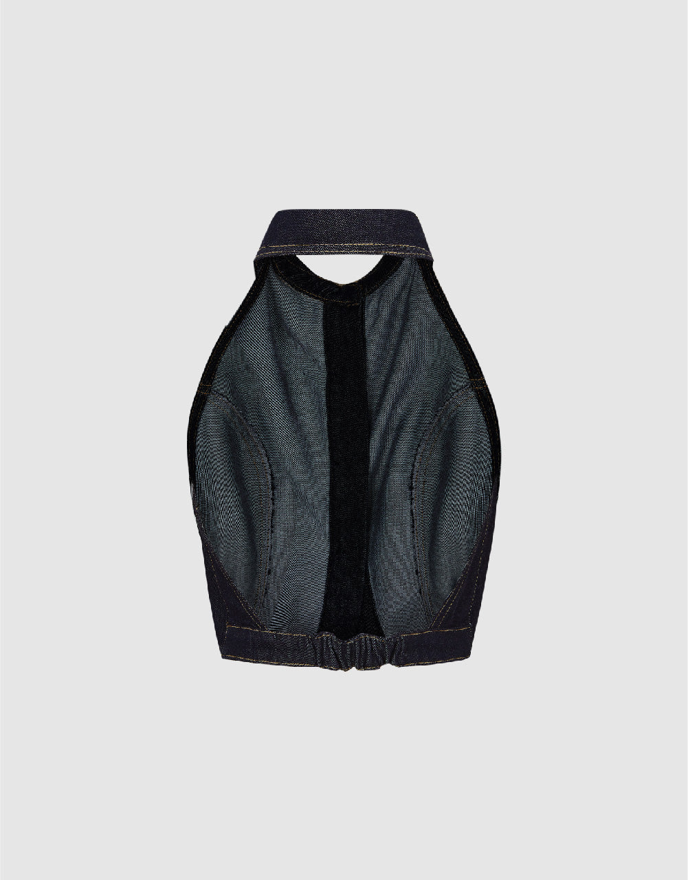Lapel Denim Vest