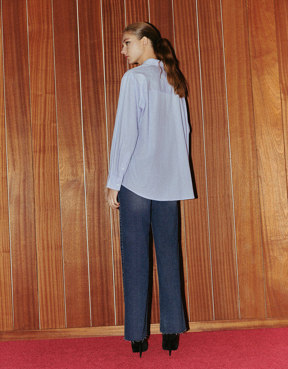 Split Hem Straight Jeans