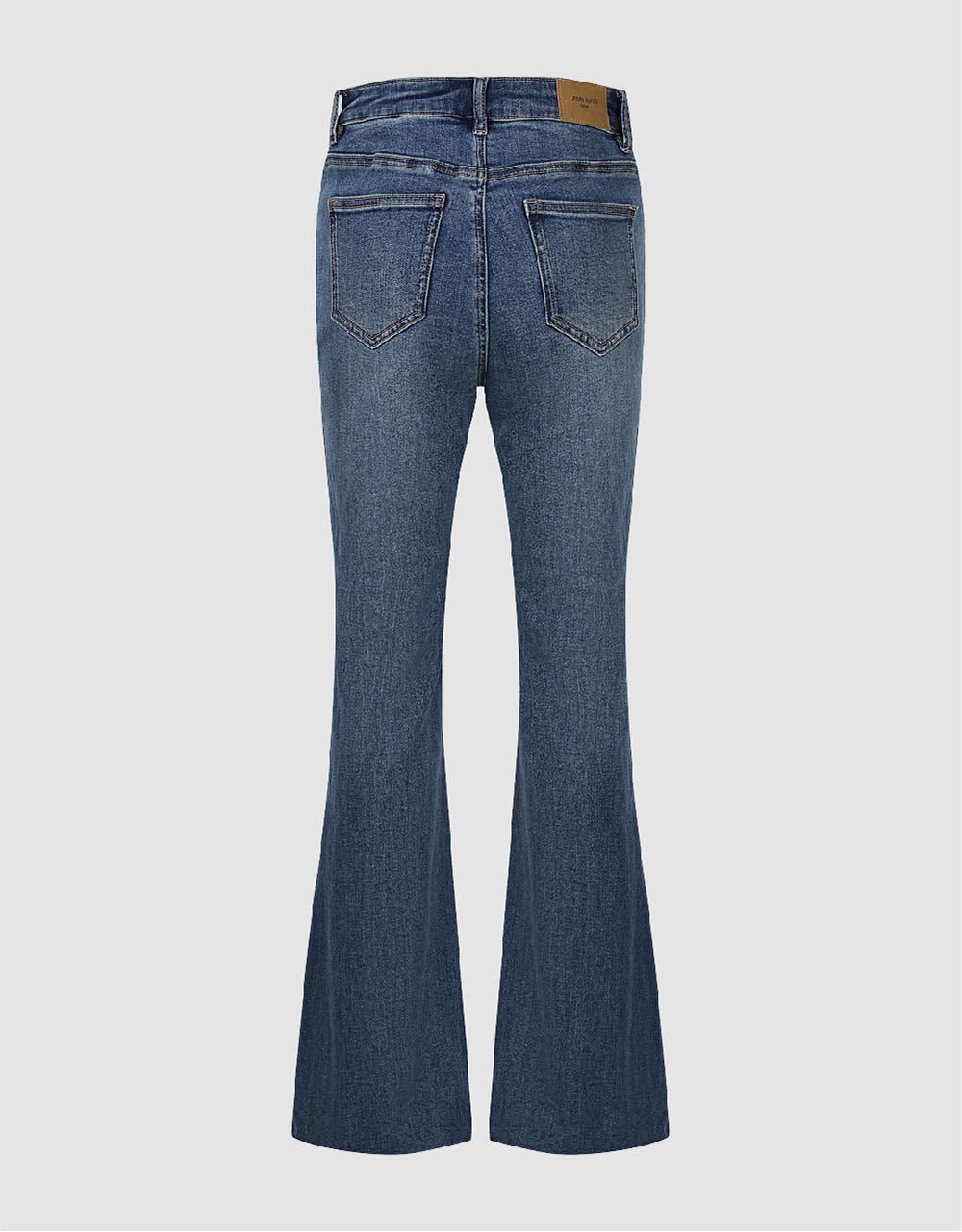 Raw Hem Flare Jeans