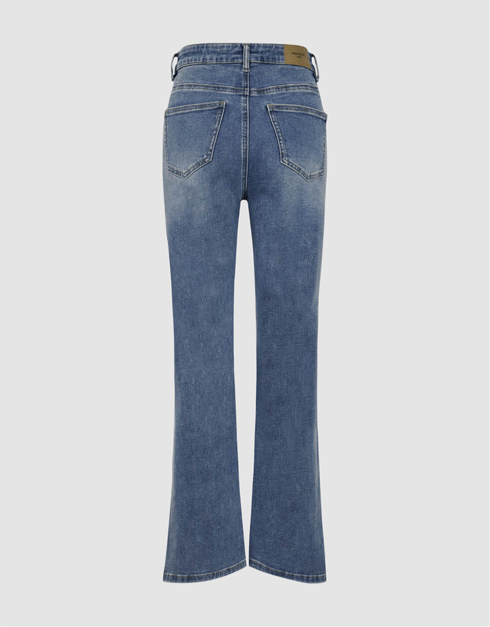 Split Hem Straight Jeans