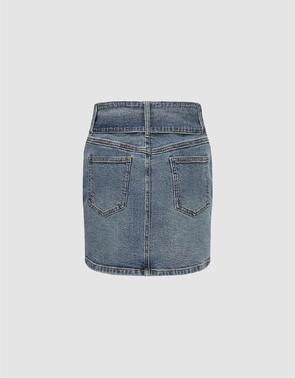 Mini Skinny Denim Skirt