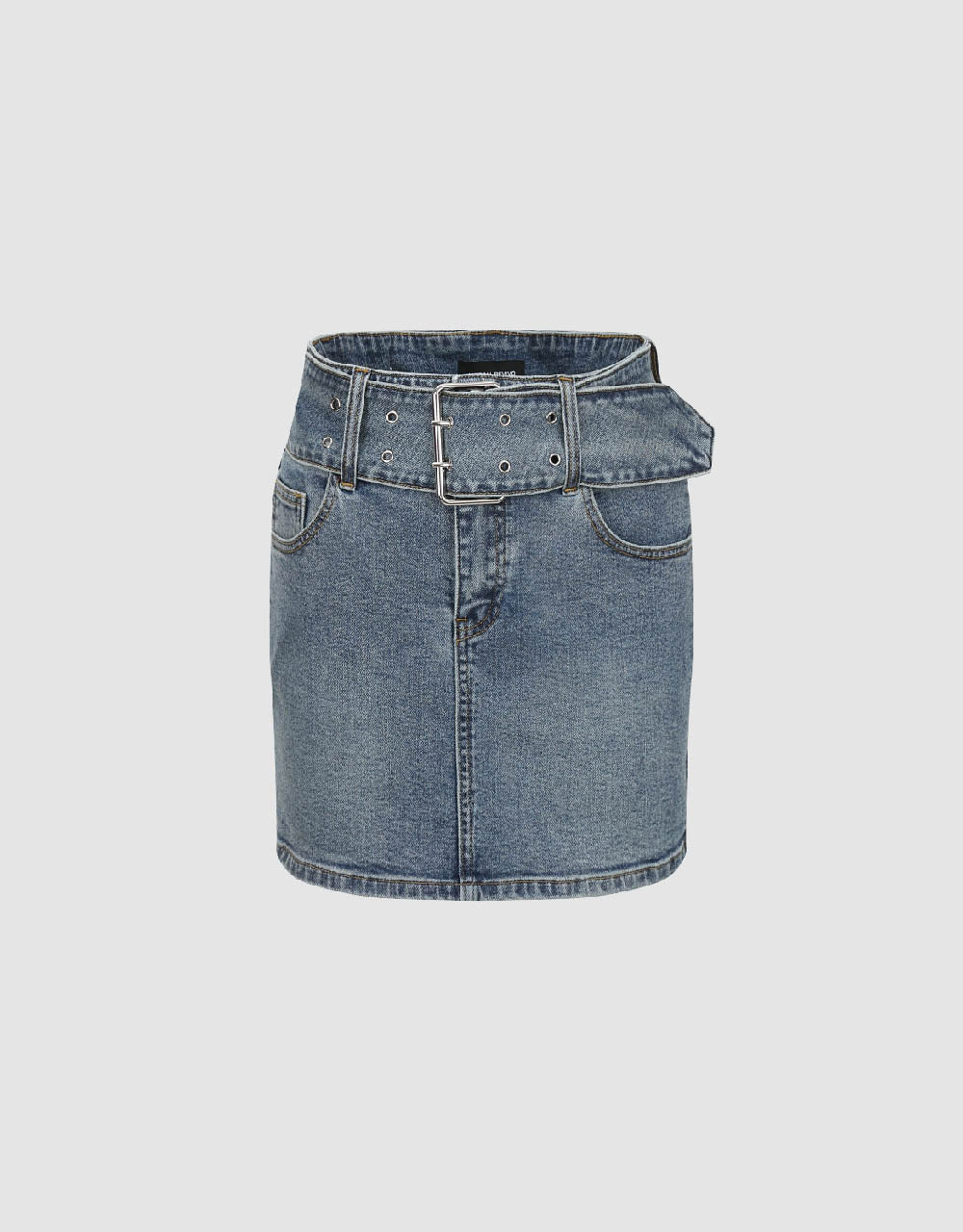 Mini Skinny Denim Skirt