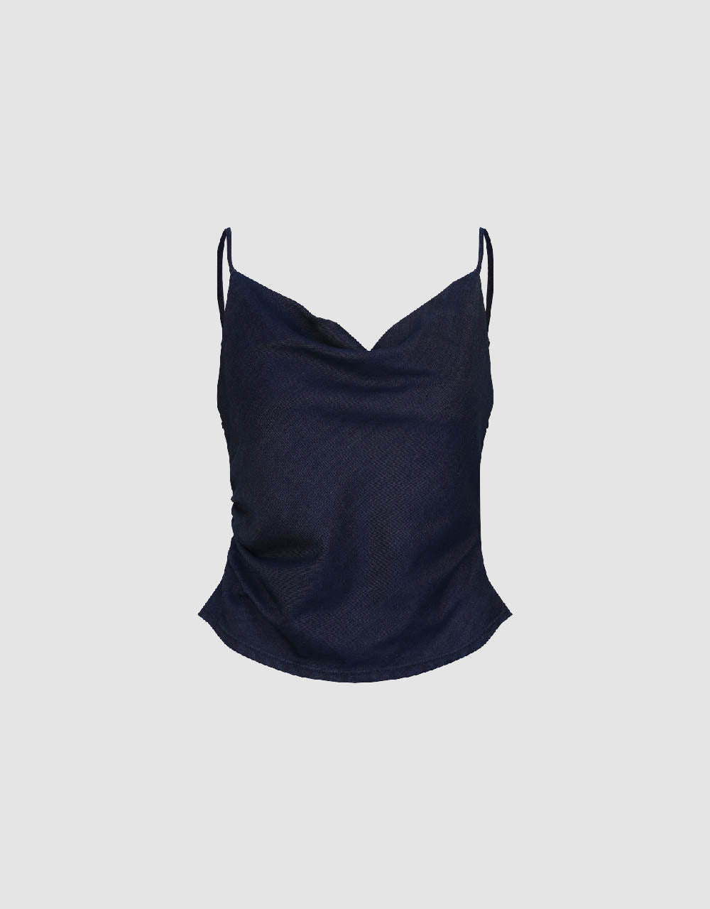 Cowl Neck Denim Cami Top